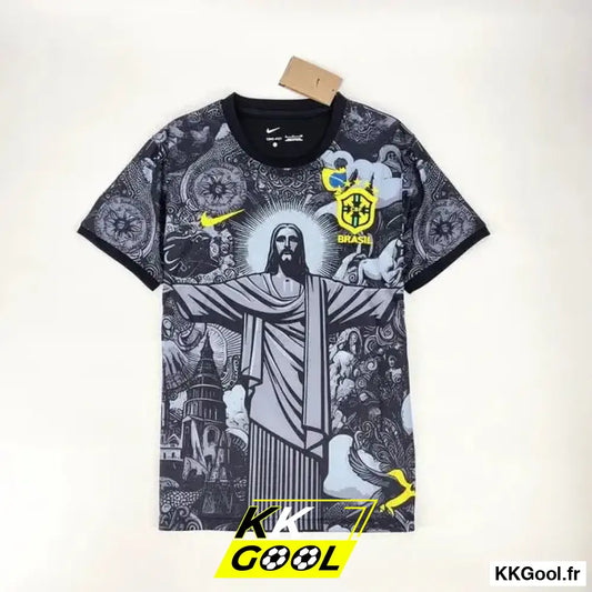 Maillot Brésil Concept Noir 2024/2025 - KKGool