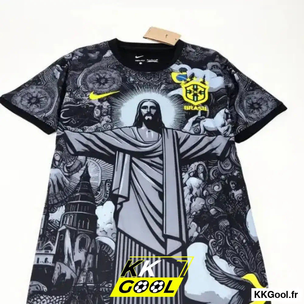 Maillot Brésil Concept Noir 2024/2025 - KKGool