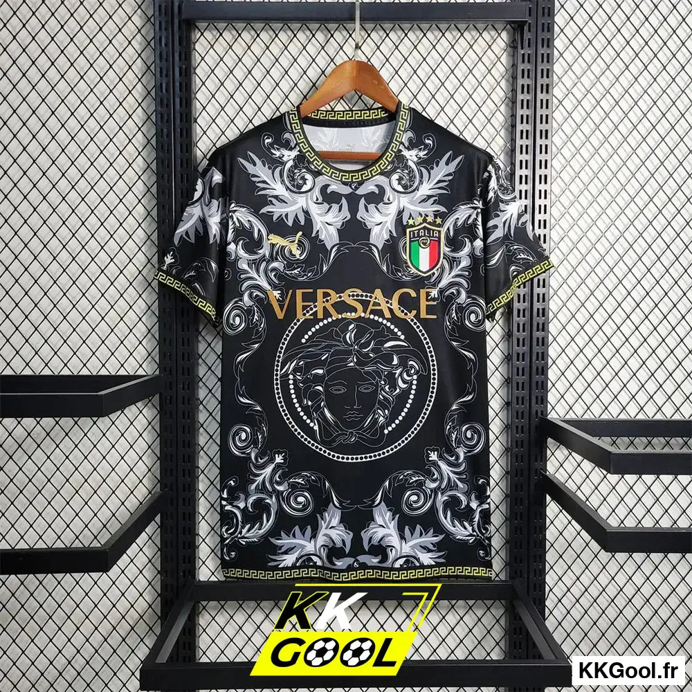 Maillot Italie Concept Versace Noir 2023/2024 - KKGool
